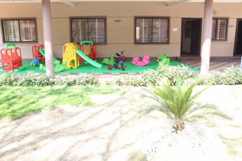 Indoor and outdoor play area